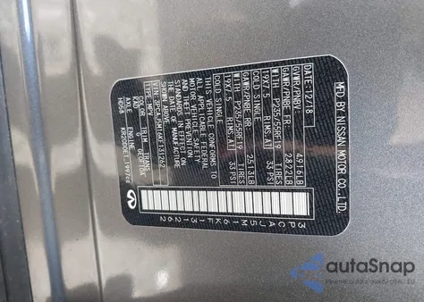 2019 Infiniti Qx50 Essential z USA, uszkodzony, nr VIN 3PCAJ5M16KF131262